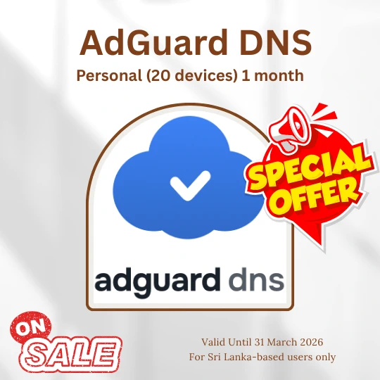 AdGuard DNS Personal (20 devices) 1 month